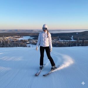 ❄️ JACOB White Down-Filled Puffer Jacket - Size M - Ultra Warm!